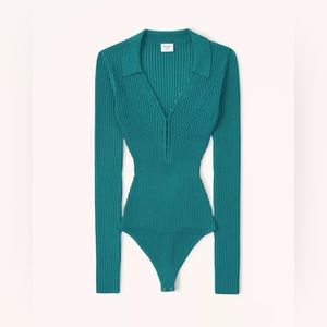 A&F- Hook-and-Eye Sweater Bodysuit